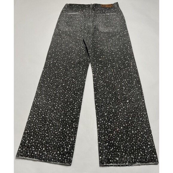 Birth of Royal Child Boro Denim Jeans Style BC24FWPT06 in Black - Picture 4 of 5